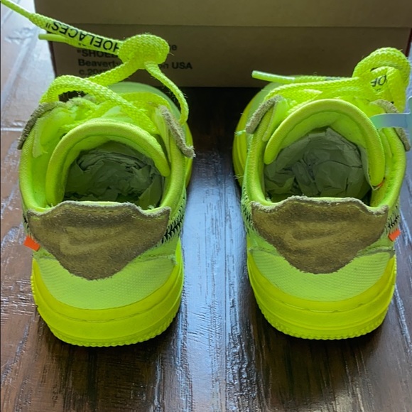 The 10: Nike Air Force 1 TD) size 6c AF1 Off-White - Picture 4 of 8